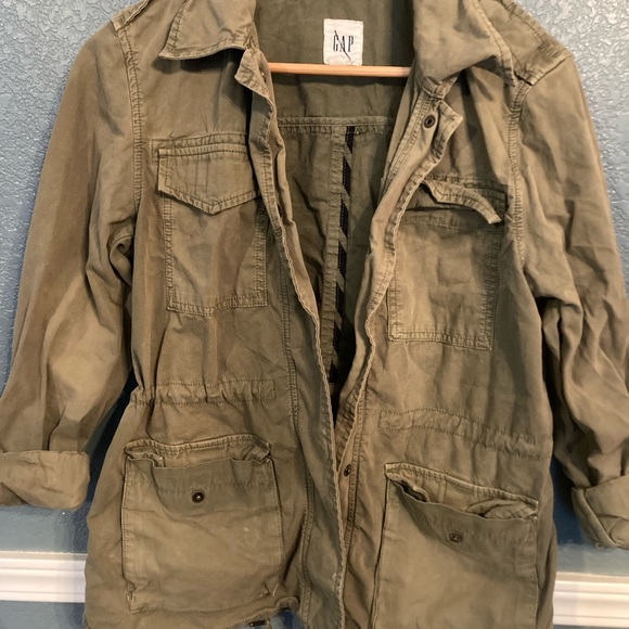Gap Olive Green Cargo Jacket - Picture 2 of 4
